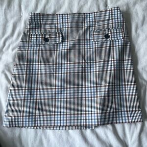 Loft Petite plaid miniskirt